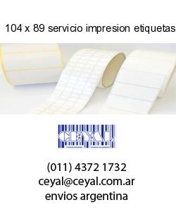 104 x 89 servicio impresion etiquetas numeradas