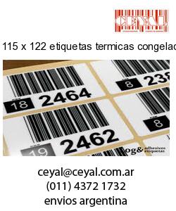115 x 122 etiquetas termicas congelado