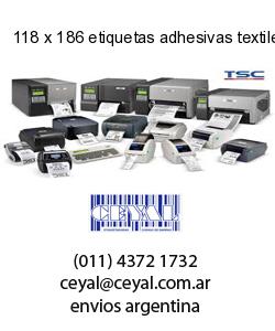 118 x 186 etiquetas adhesivas textiles