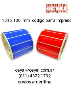 134 x 186  mm  codigo barra impreso