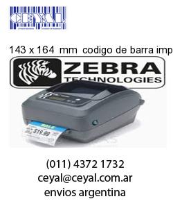 143 x 164  mm  codigo de barra impreso