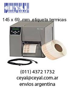 145 x 69  mm  etiqueta termicas