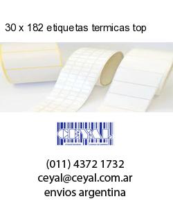 30 x 182 etiquetas termicas top