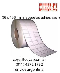 36 x 156  mm  etiquetas adhesivas redondas