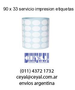 90 x 33 servicio impresion etiquetas ilustracion