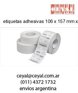 etiquetas adhesivas 106 x 157 mm x mm