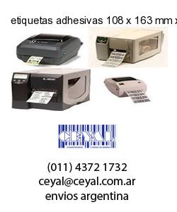 etiquetas adhesivas 108 x 163 mm x mm