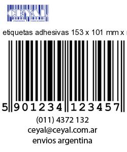 etiquetas adhesivas 153 x 101 mm x mm