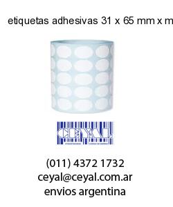 etiquetas adhesivas 31 x 65 mm x mm