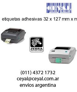 etiquetas adhesivas 32 x 127 mm x mm