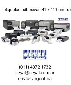 etiquetas adhesivas 41 x 111 mm x mm