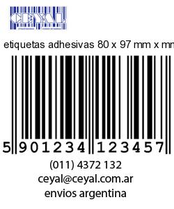 etiquetas adhesivas 80 x 97 mm x mm