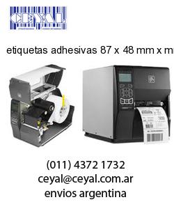 etiquetas adhesivas 87 x 48 mm x mm