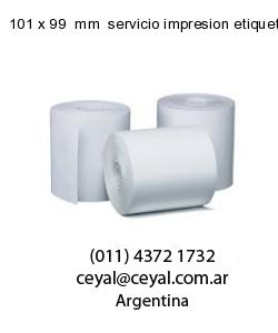 101 x 99  mm  servicio impresion etiquetas
