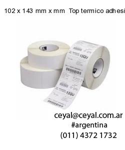 102 x 143 mm x mm  Top termico adhesivo