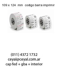 109 x 124  mm  codigo barra imprimir