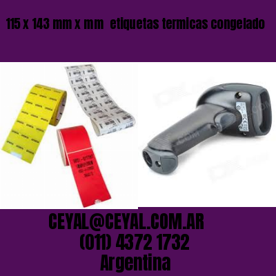 115 x 143 mm x mm  etiquetas termicas congelado