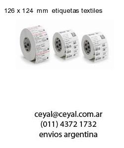 126 x 124  mm  etiquetas textiles
