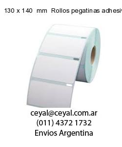 130 x 140  mm  Rollos pegatinas adhesivas