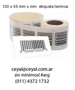 130 x 55 mm x mm  etiqueta termica