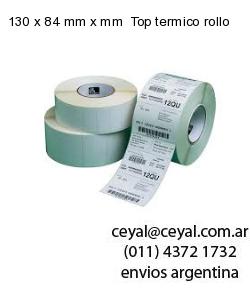 130 x 84 mm x mm  Top termico rollo
