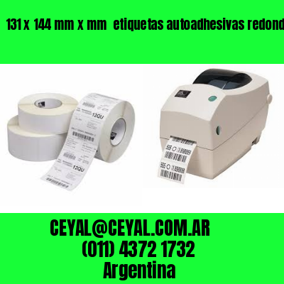 131 x 144 mm x mm  etiquetas autoadhesivas redondas
