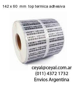 142 x 60  mm  top termica adhesiva