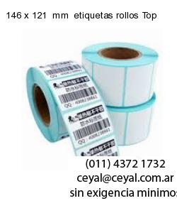 146 x 121  mm  etiquetas rollos Top