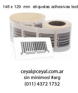 148 x 129  mm  etiquetas adhesivas textiles