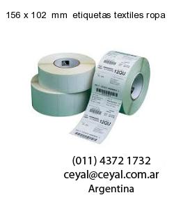 156 x 102  mm  etiquetas textiles ropa