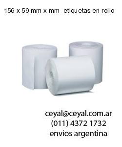 156 x 59 mm x mm  etiquetas en rollo