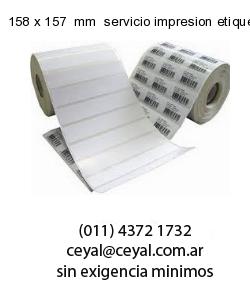 158 x 157  mm  servicio impresion etiquetas