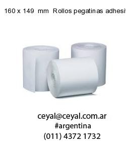 160 x 149  mm  Rollos pegatinas adhesivas