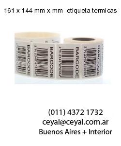 161 x 144 mm x mm  etiqueta termicas