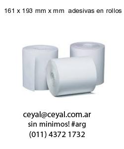 161 x 193 mm x mm  adesivas en rollos