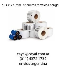 164 x 77  mm  etiquetas termicas congelado