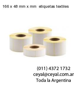 166 x 48 mm x mm  etiquetas textiles