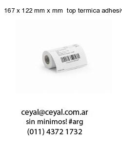 167 x 122 mm x mm  top termica adhesiva