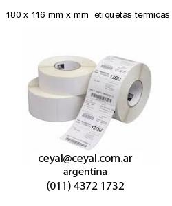 180 x 116 mm x mm  etiquetas termicas