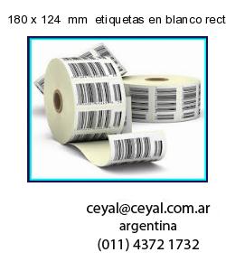 180 x 124  mm  etiquetas en blanco rectangulares