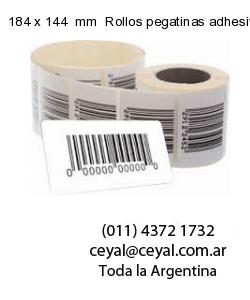184 x 144  mm  Rollos pegatinas adhesivas