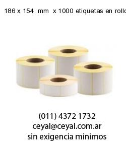 186 x 154  mm  x 1000 etiquetas en rollo