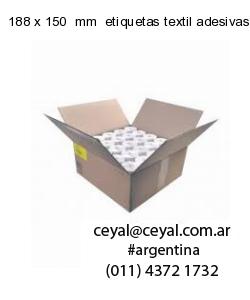 188 x 150  mm  etiquetas textil adesivas