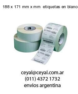 188 x 171 mm x mm  etiquetas en blanco