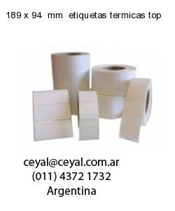 189 x 94  mm  etiquetas termicas top