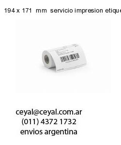 194 x 171  mm  servicio impresion etiquetas numeradas