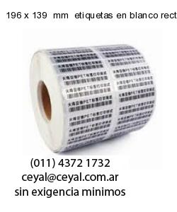 196 x 139  mm  etiquetas en blanco rectangulares