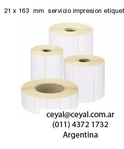 21 x 163  mm  servicio impresion etiquetas offset
