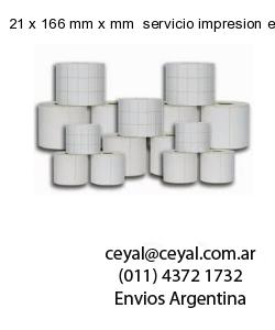 21 x 166 mm x mm  servicio impresion etiquetas codigos