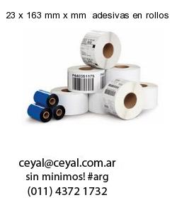 23 x 163 mm x mm  adesivas en rollos